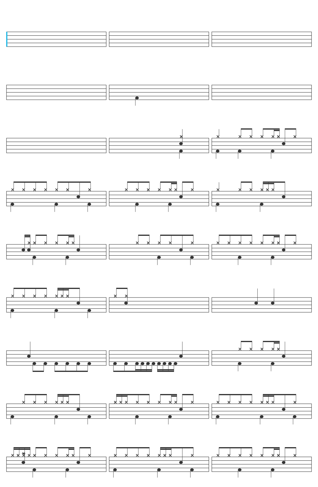 bonde das collabs musicas collab definitiva (musica) drum sheet