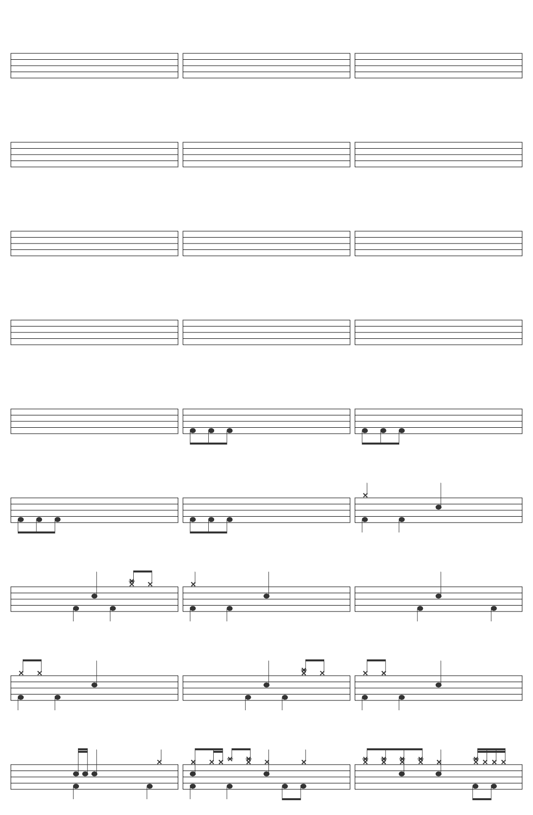 Childish Gambino This Is America-v4 drum sheet