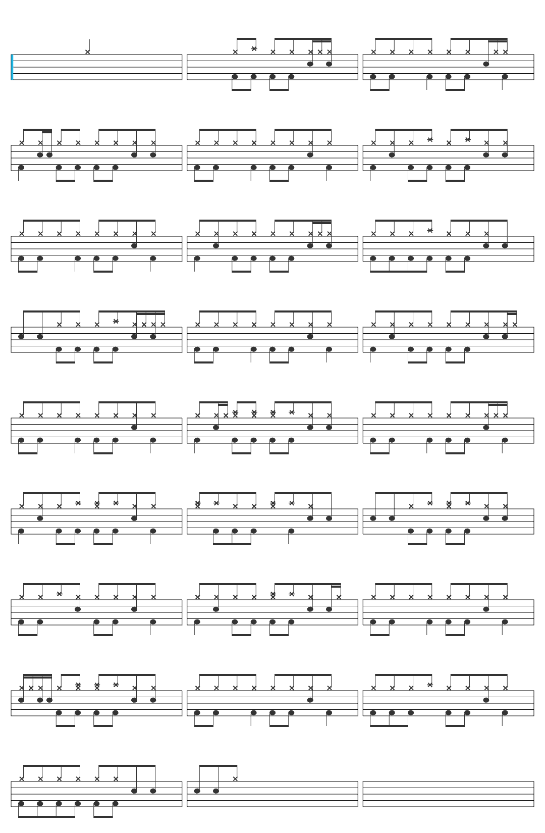 Lovejoy Monochrome-v2 drum sheet