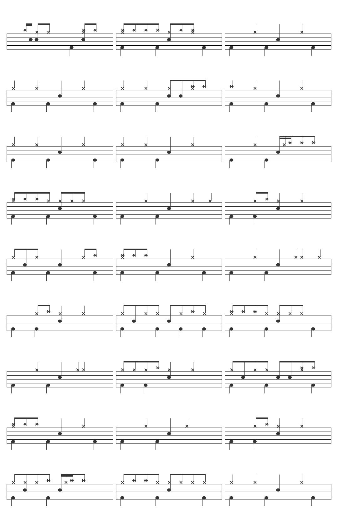 Rebelution Inhale Exhale feat. Protoje drum sheet