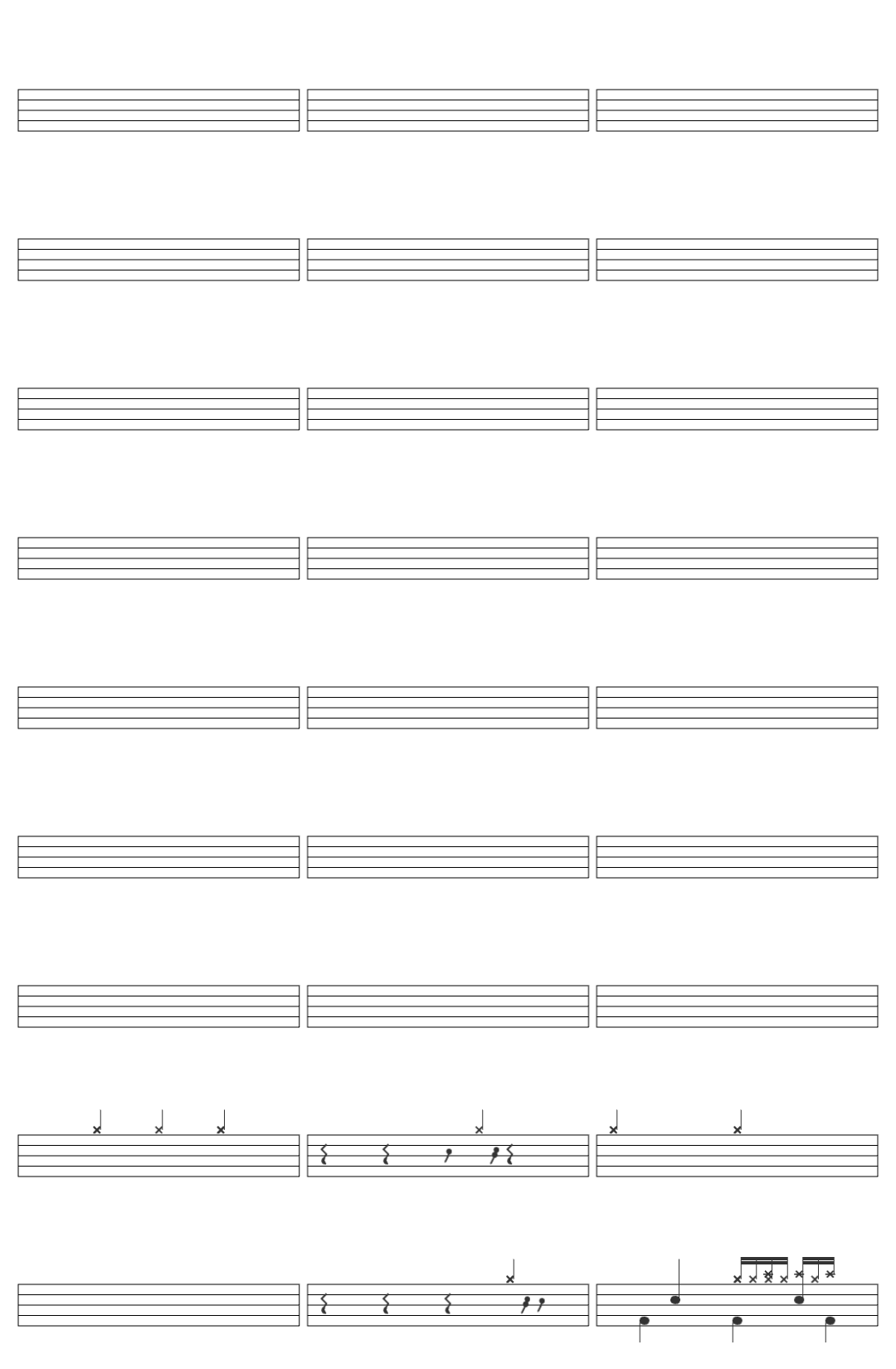 Carlos Ares La Boca del Lobo drum sheet