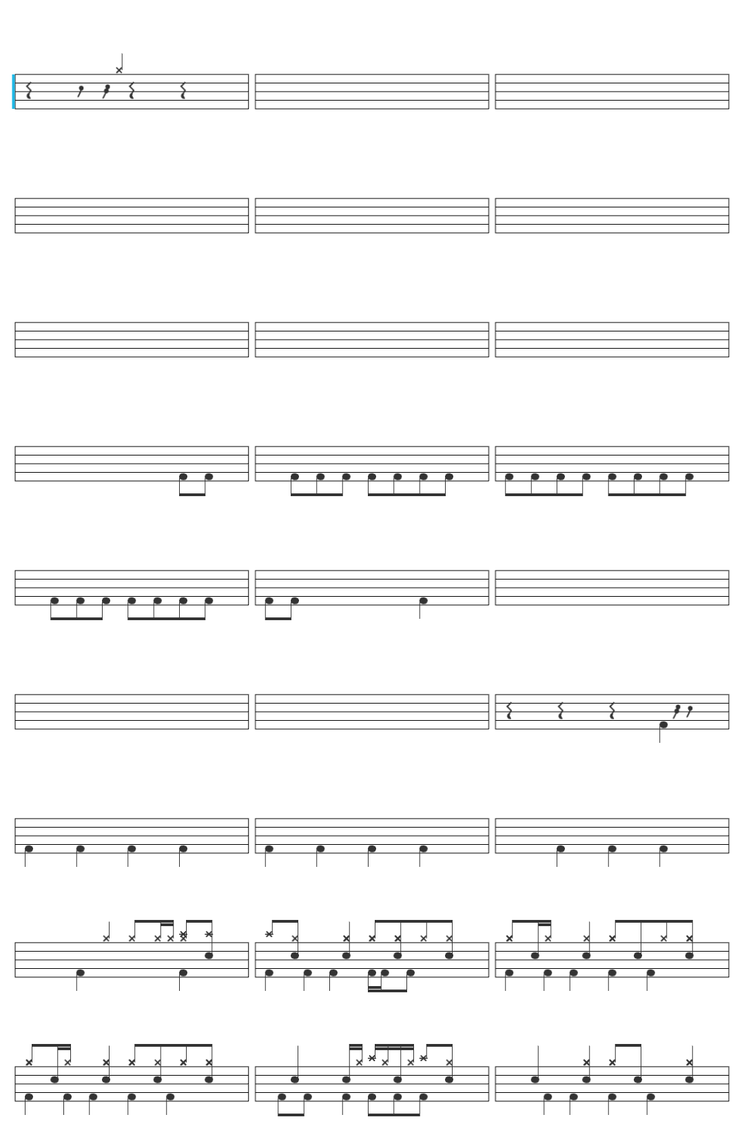 Flavor Foley Human ft. SF A2 Miki drum sheet