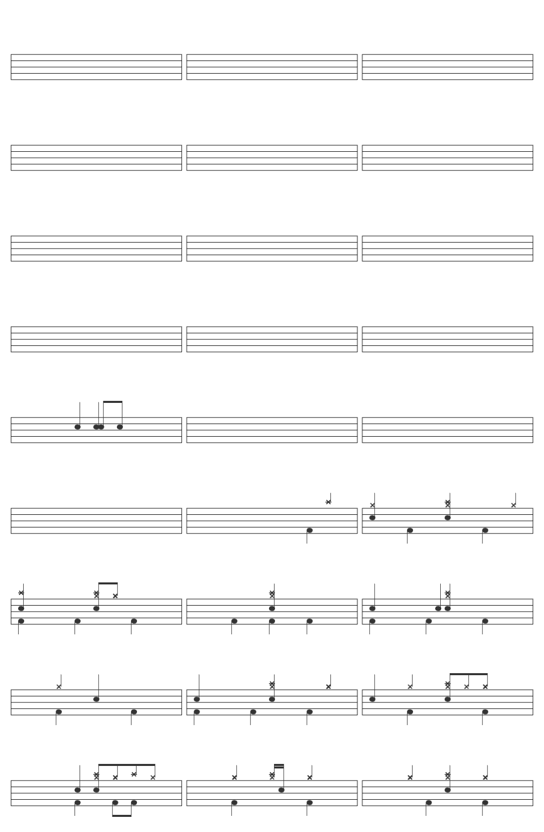 Michael Jackson Beat It 4K-v2 drum sheet