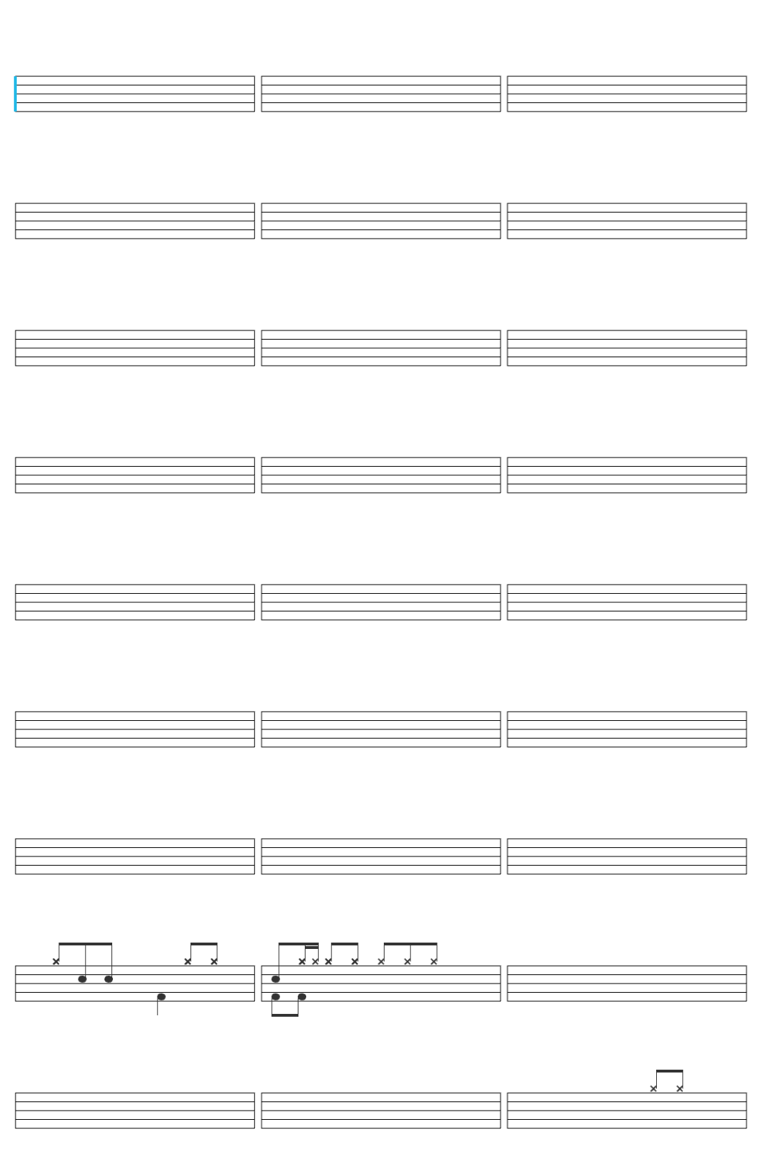 Bomfunk MC s Freestyler drum sheet