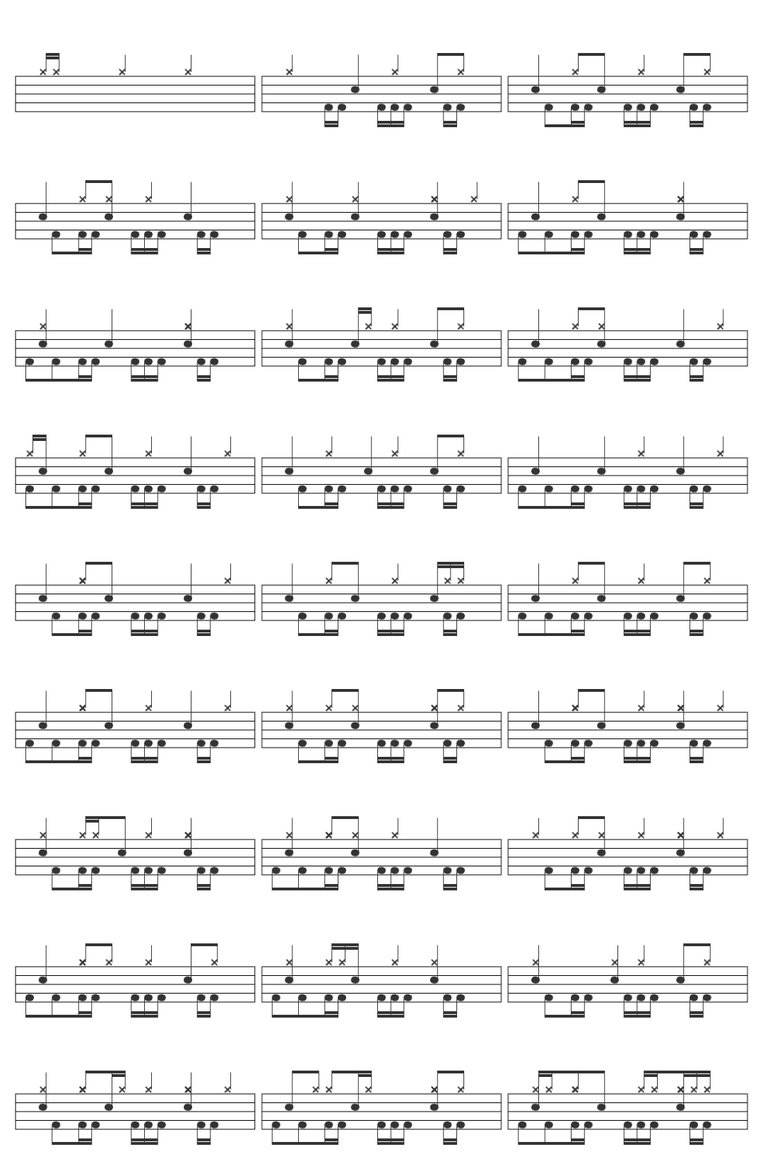 Wet Leg Chaise Longue-v2 drum sheet