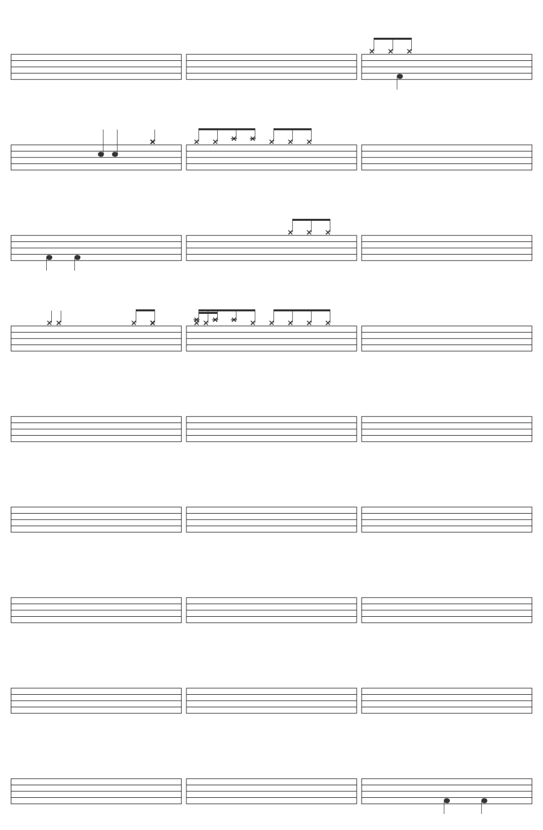 Sued Silva Reacende a Chama drum sheet