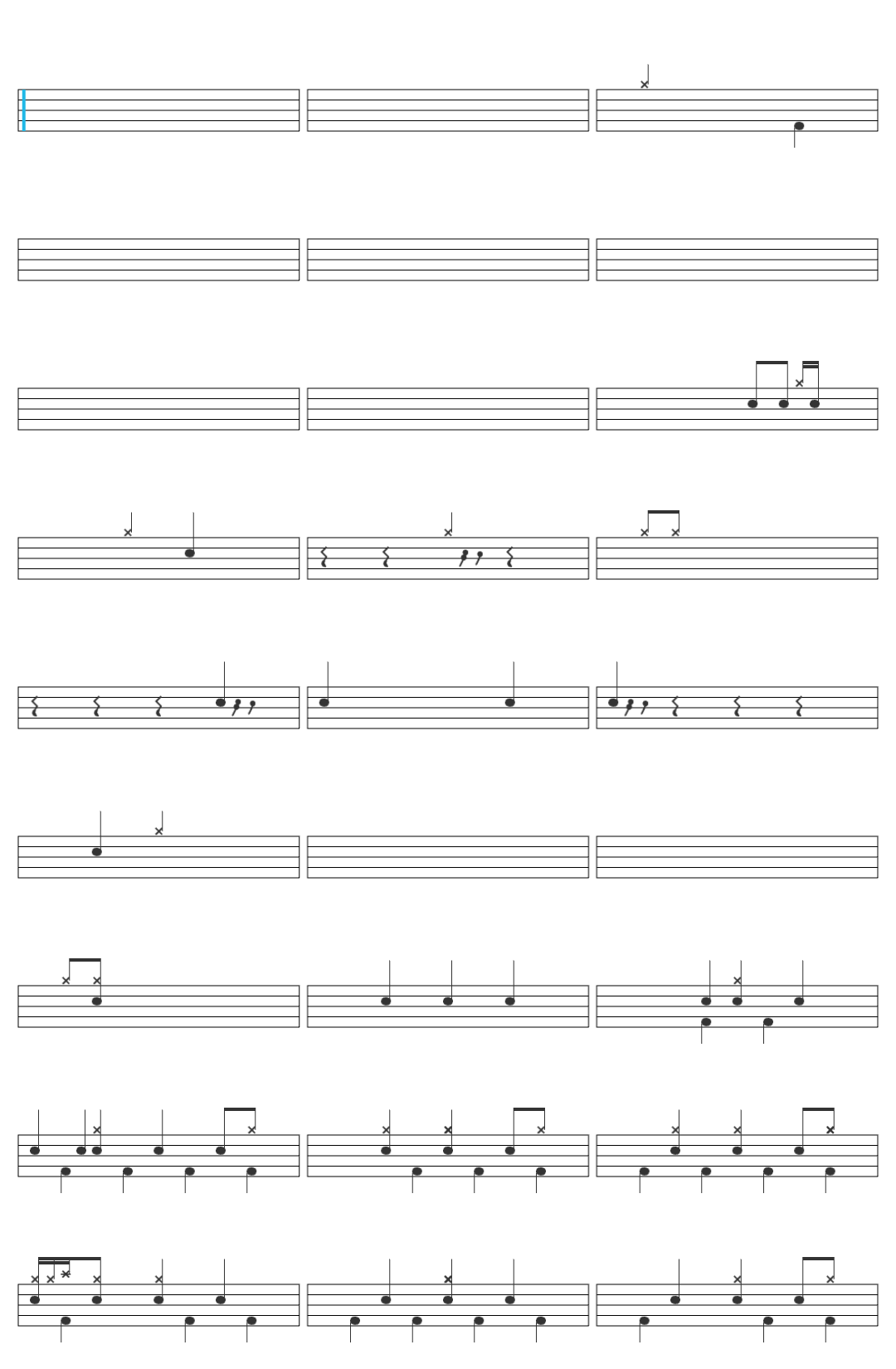 Jelly Roll Run It From Sonic The Hedgehog 3 drum sheet