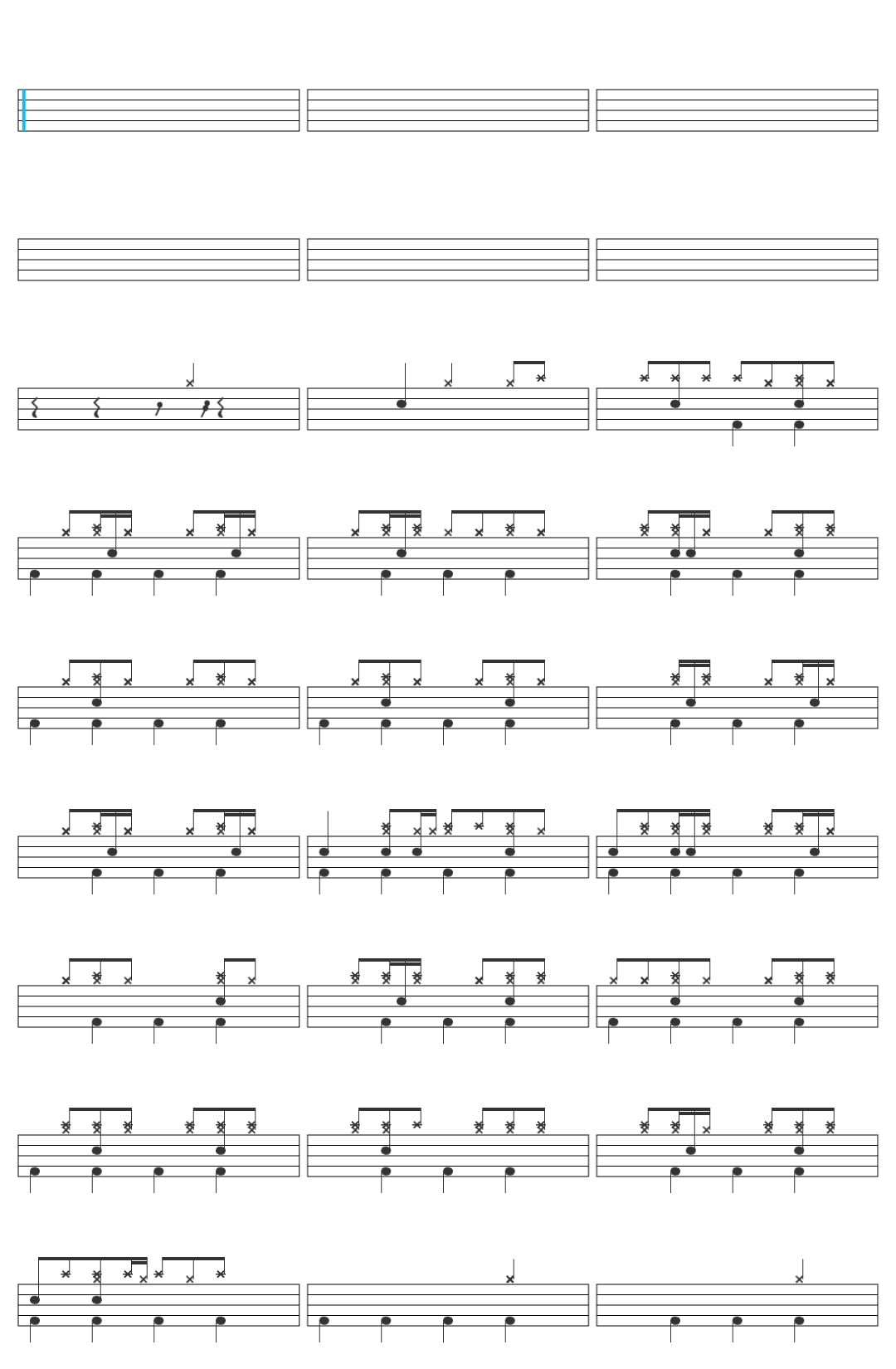 P1Harmony Last Call Last Call drum sheet