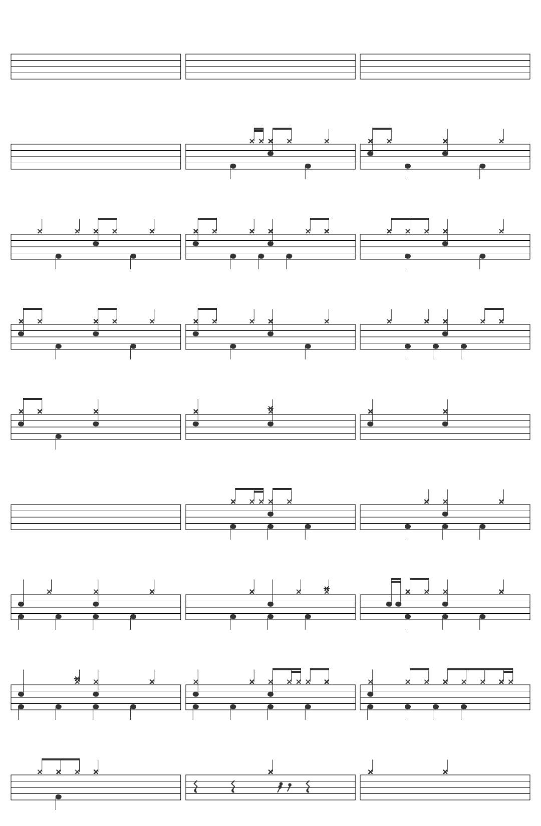 Hillsong Kids Ask Seek Knock drum sheet