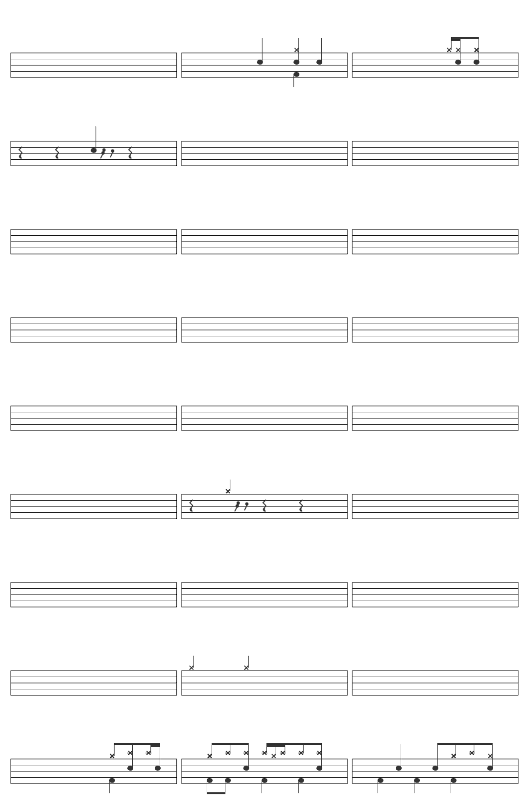 Green Day   Basket Case-v7 drum sheet