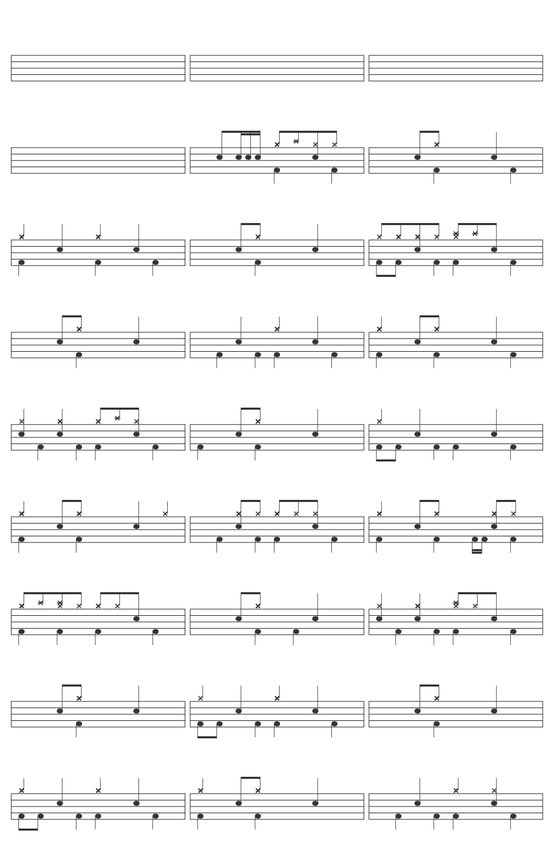 Ariana Grande Emotions Mariah Carey Cover drum sheet