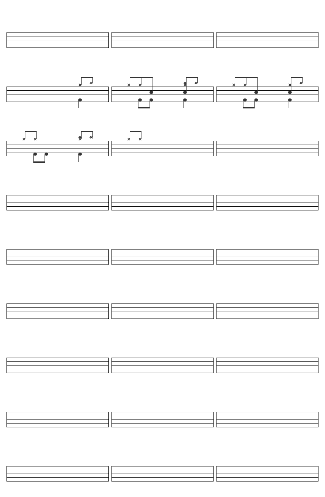 Viva Records Tensionado Soapdish Lyric Visuals drum sheet