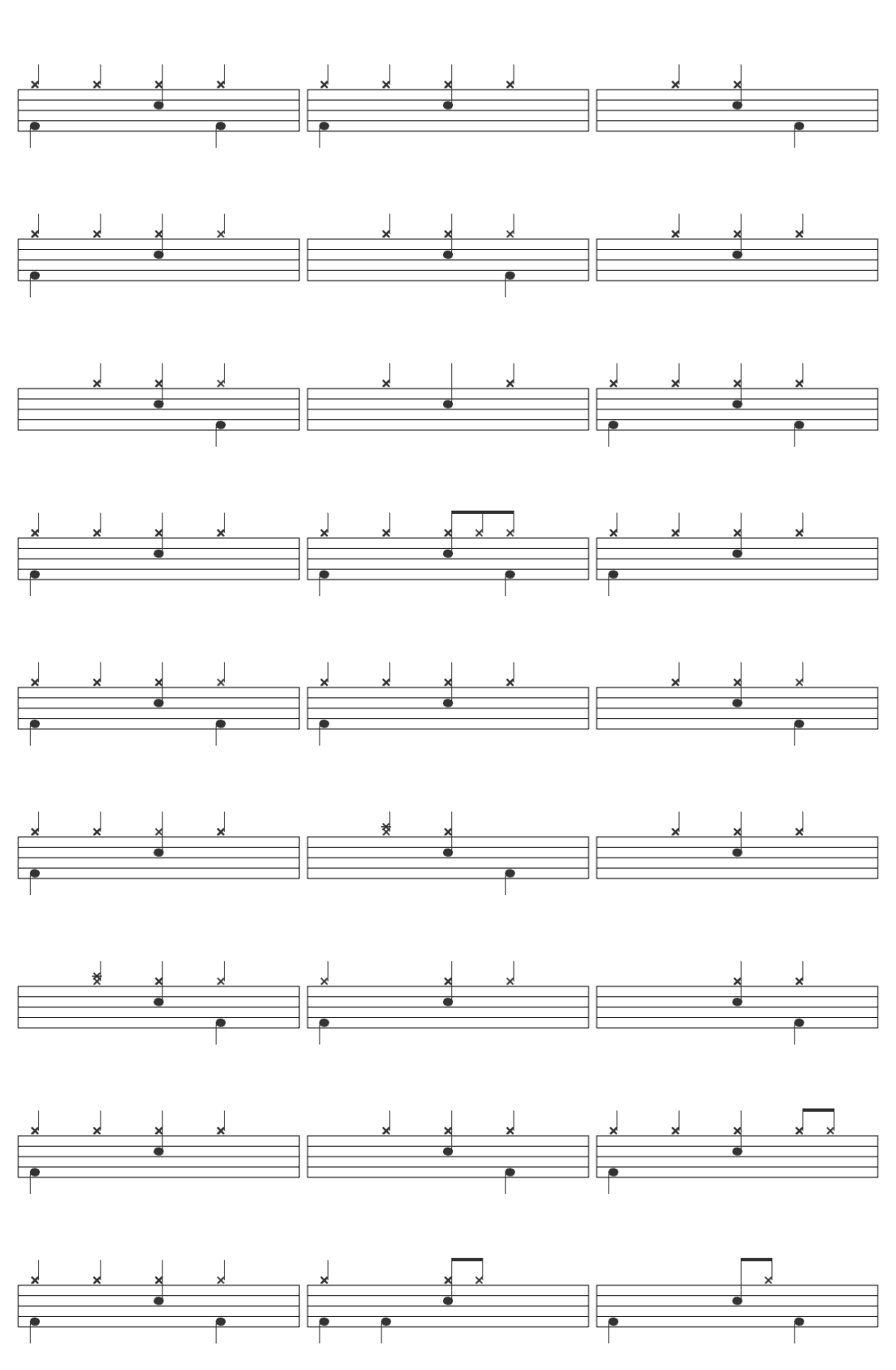 Djo Music Djo End Of Beginning Audio drum sheet