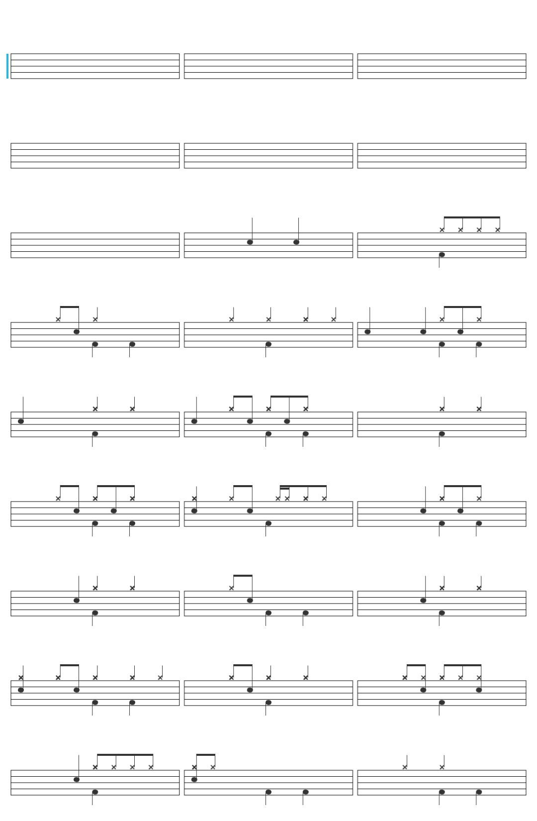 Oasis Don't Look Back In Anger Remastered drum sheet