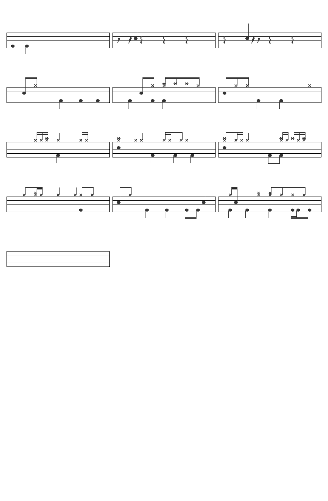 Tasty Chops Drum Soundcheck Tasty Chops Drum Soundcheck drum sheet