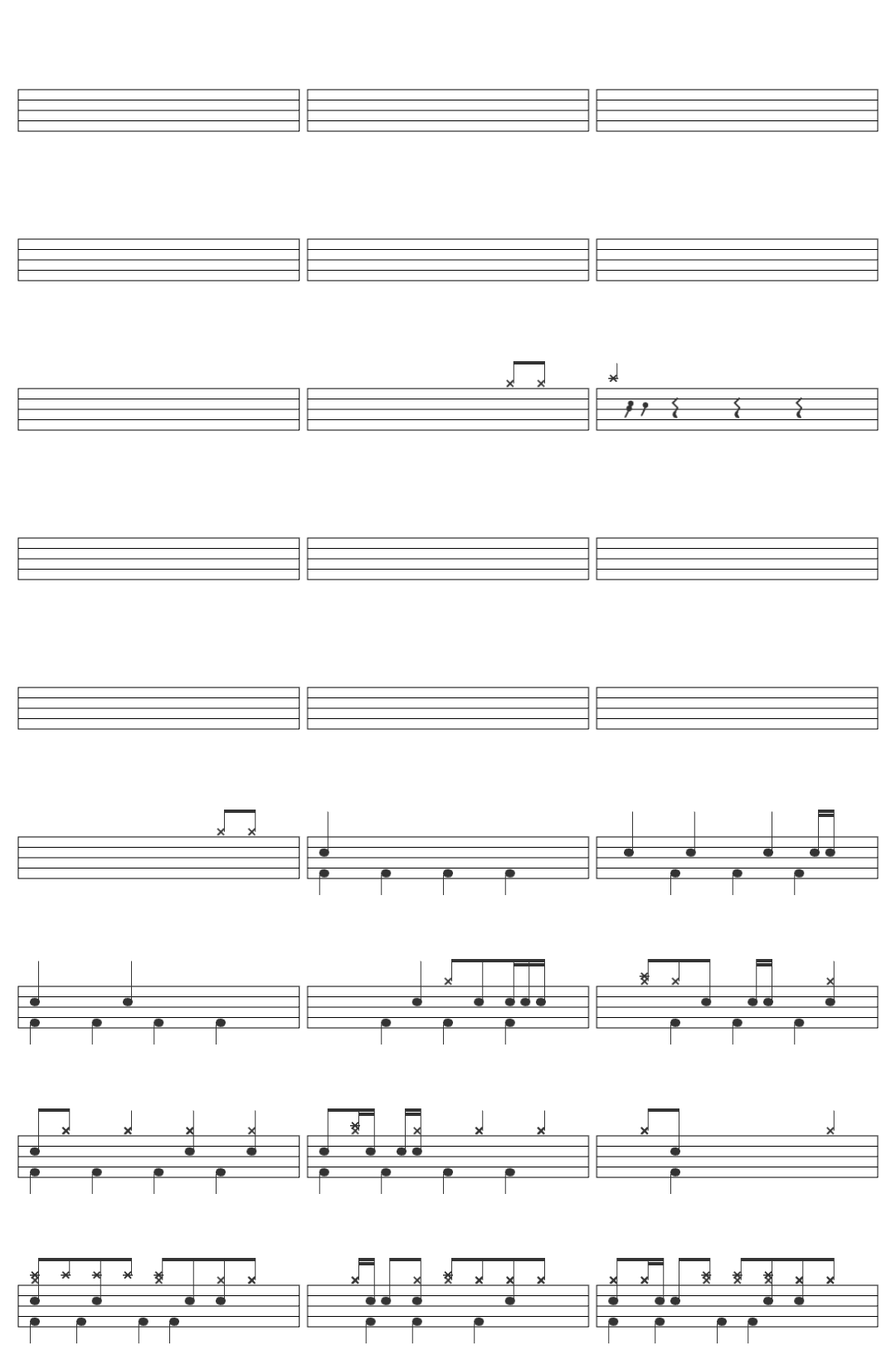 Air Remember-v8 drum sheet
