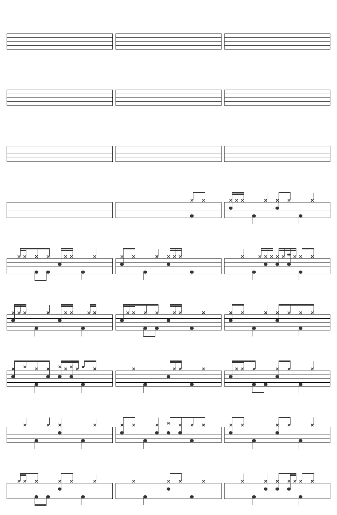 Paula Carolina DARF SIE DAS? drum sheet