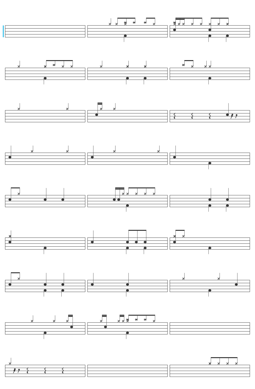 Shane Shane You've Already Won Radio Version drum sheet